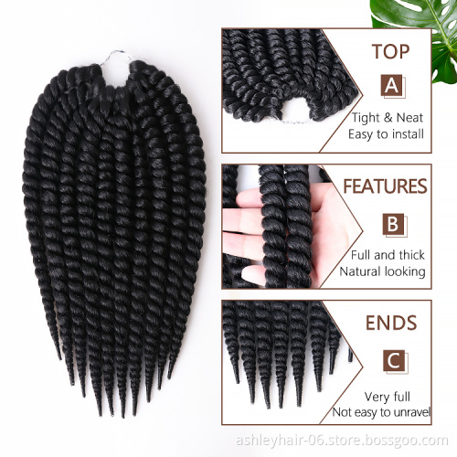 Julianna Synthetic Kids Hair Extensions Crochet Kid Style Machine Wholesale Senegalese Korean Waterproof Kids Twist Hair